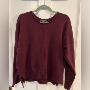 London Fog, burgundy sweater, size large